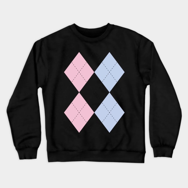 pastel primaries argyle Crewneck Sweatshirt by osnapitzami